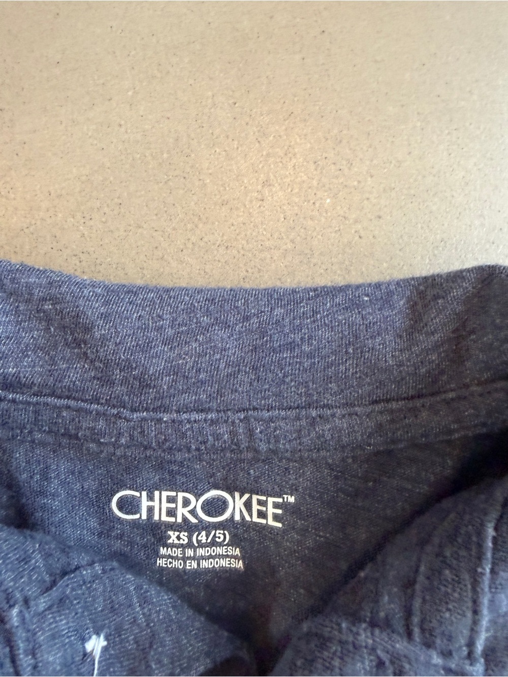 Cherokee Colorblock Polo Shirt - Navy, Sky Blue & Gray Pocket XS - Picture 3 of 5